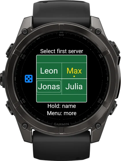 Choix du service : choisissez le premier serveur