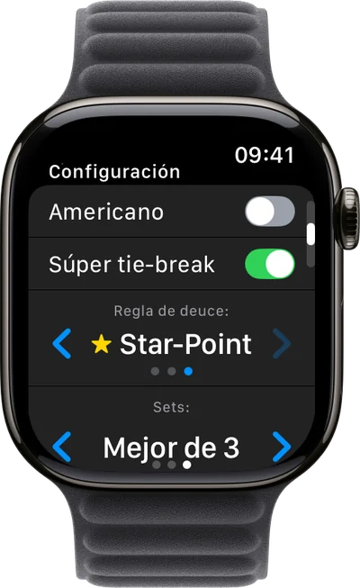 La regla de iguales en el Apple Watch: ventaja, punto de oro o Star Point