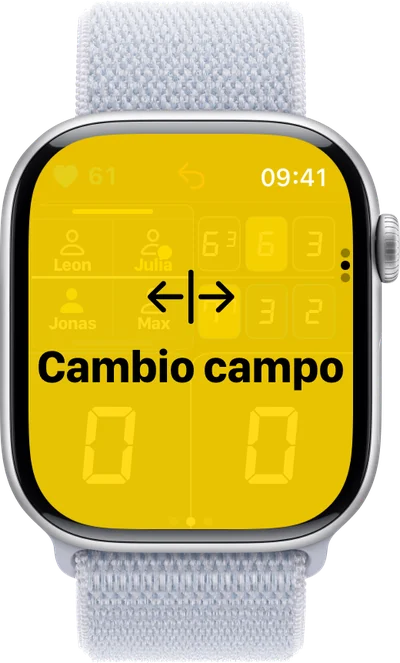 Il promemoria del cambio campo su Apple Watch